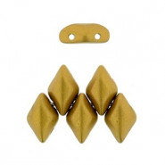Matubo GemDuo Perlen 8x5mm Matte - Metallic antique gold
